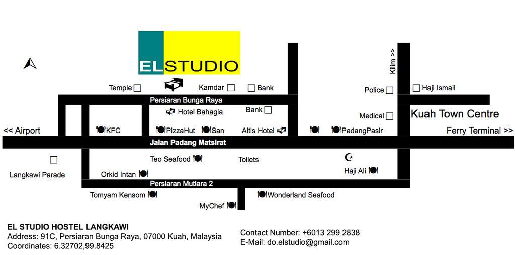 El Studio Hostel Langkawi 쿠아 외부 사진